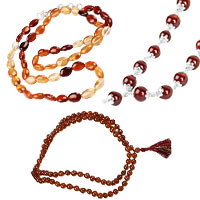 Gomed Hessonite Necklace Mala